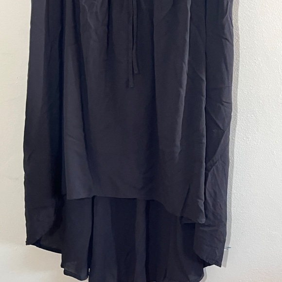 Torrid Top Women 14 Black Tank Lace Up Smocked Neutral Minimalist Boho Western - Picture 6 of 14
